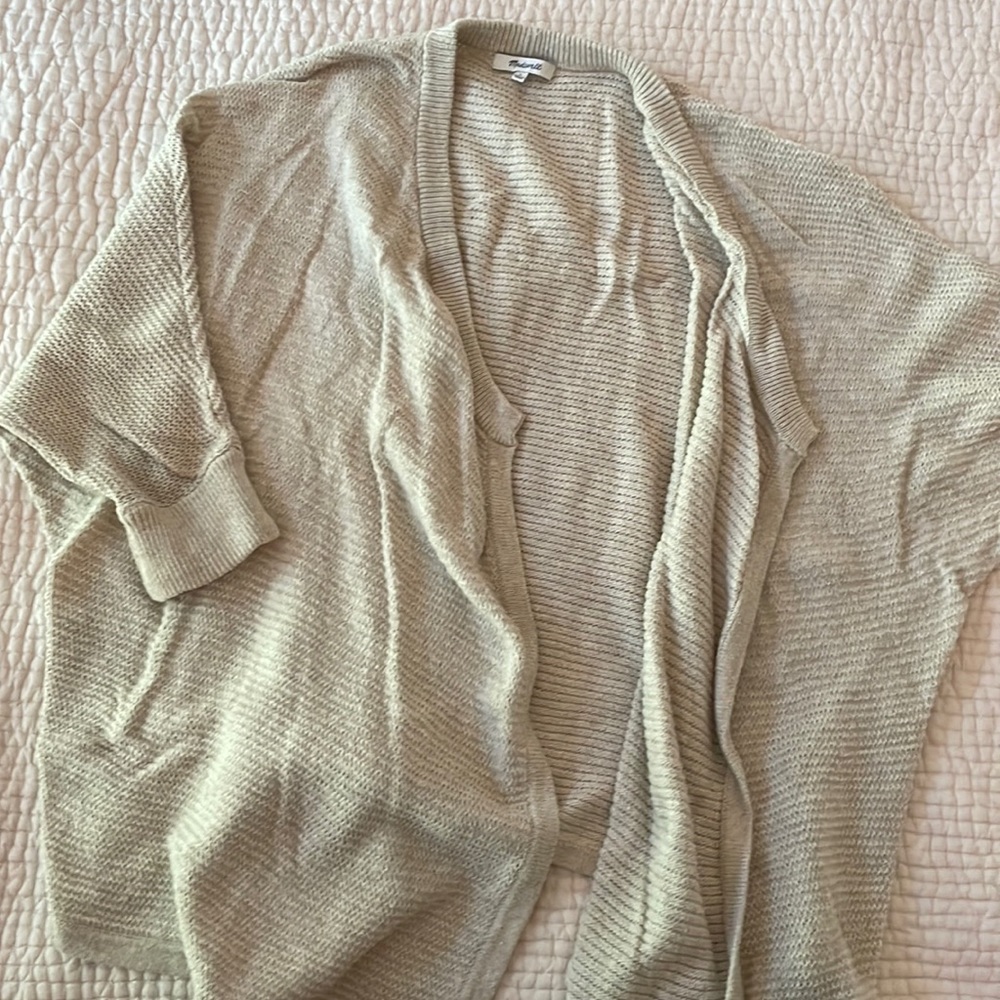 Madewell open front sweater